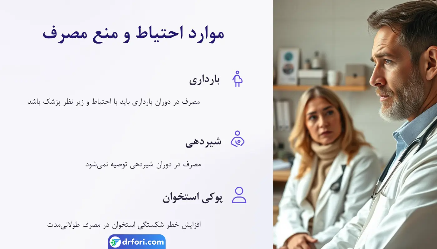 موارد احتیاط مصرف پنتوپرازول
