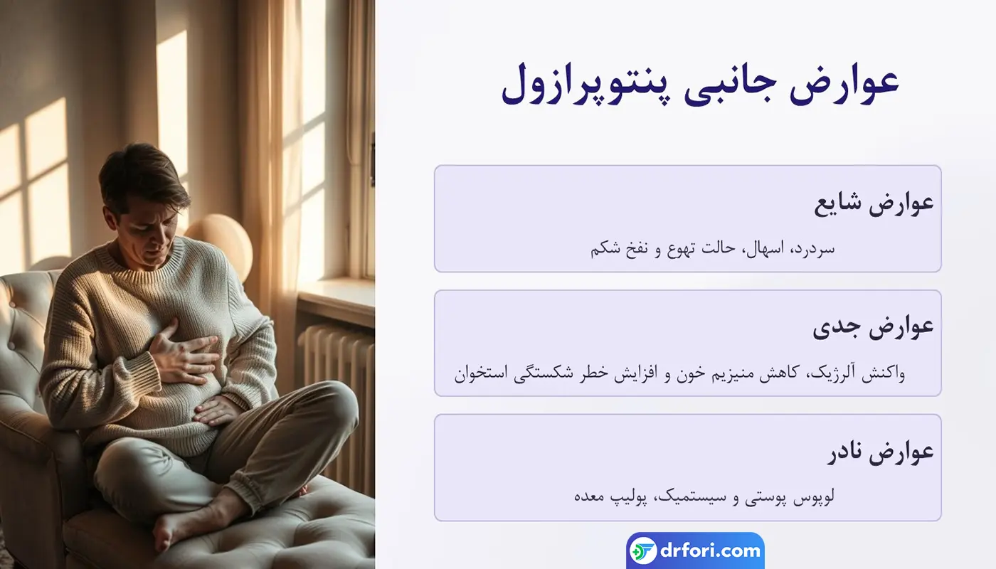 عوارض جانبی پنتوپرازول