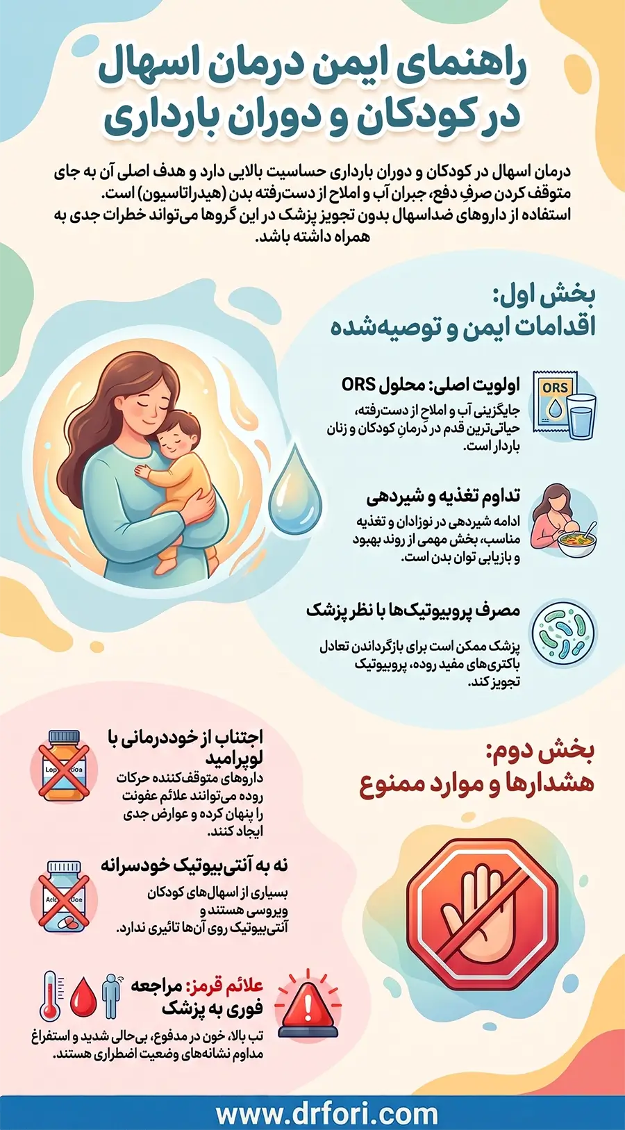 داروی اسهال برای کودکان و دوران بارداری
