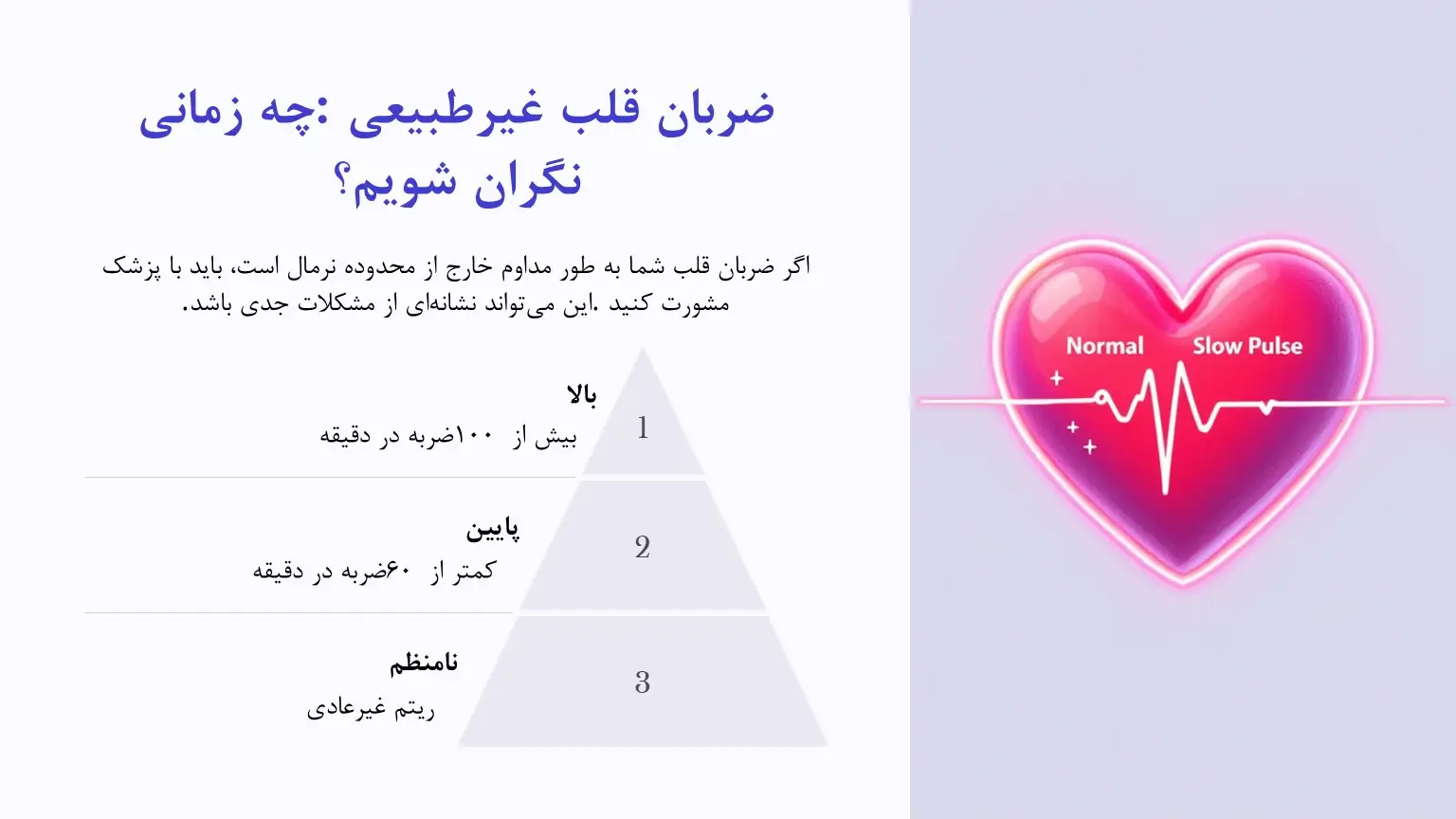 محدوده ضربان قلب غیرنرمال