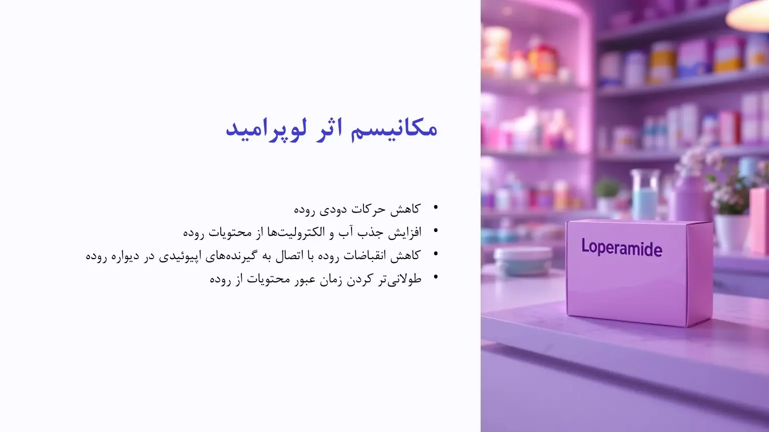 مکانیسم اثر لوپرامید