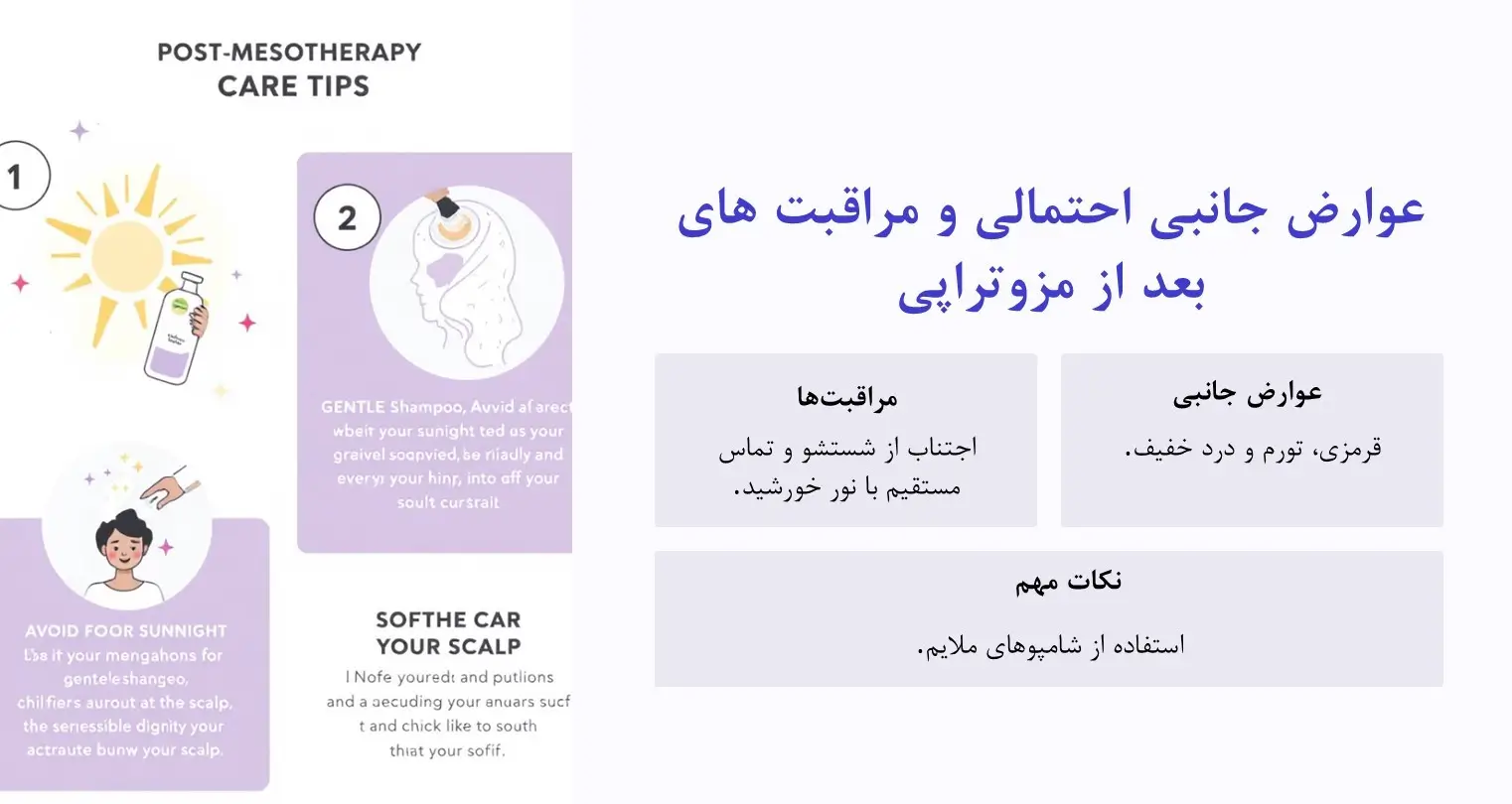 عوارض مزوتراپی مو