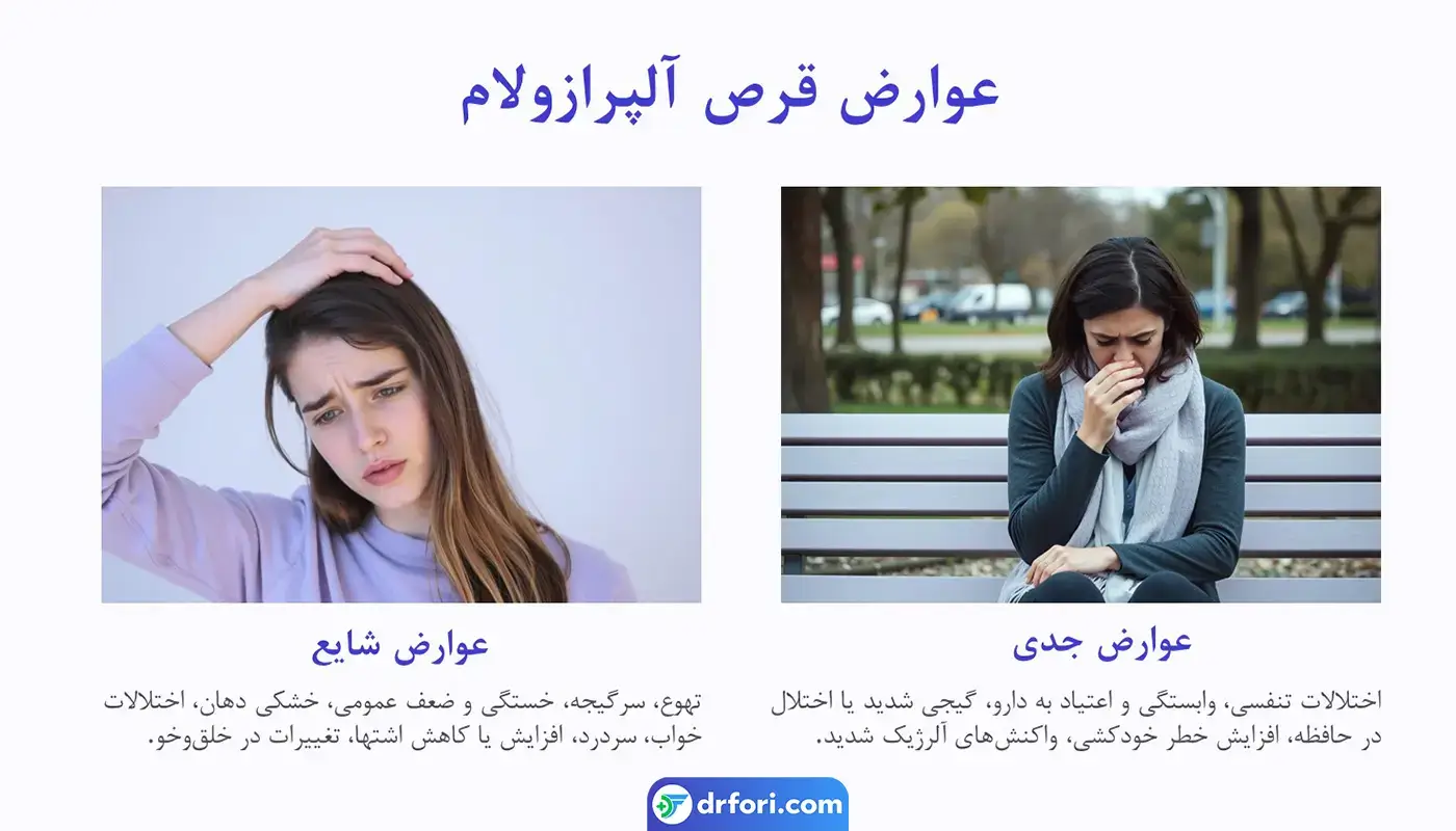 عوارض قرص آلپرازولام