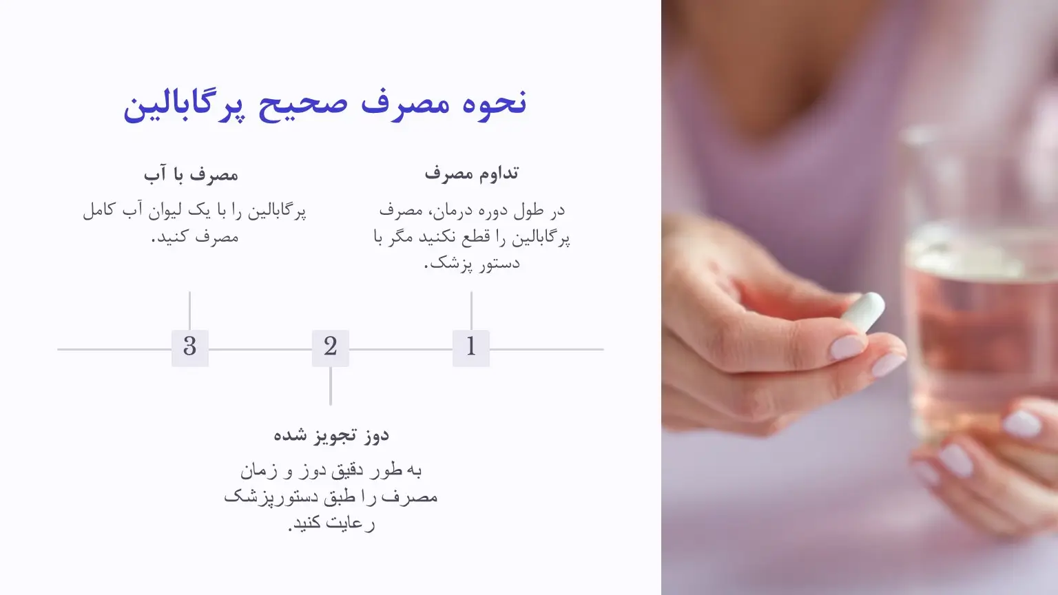 نحوه مصرف قرص پرگابالین