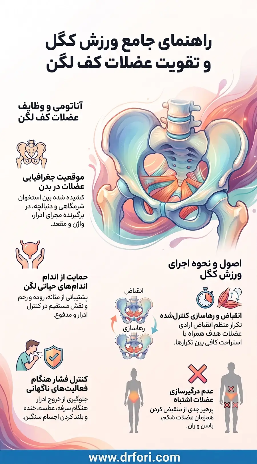راهنمای جامع ورزش کگل و تقویت عضلات کف لگن