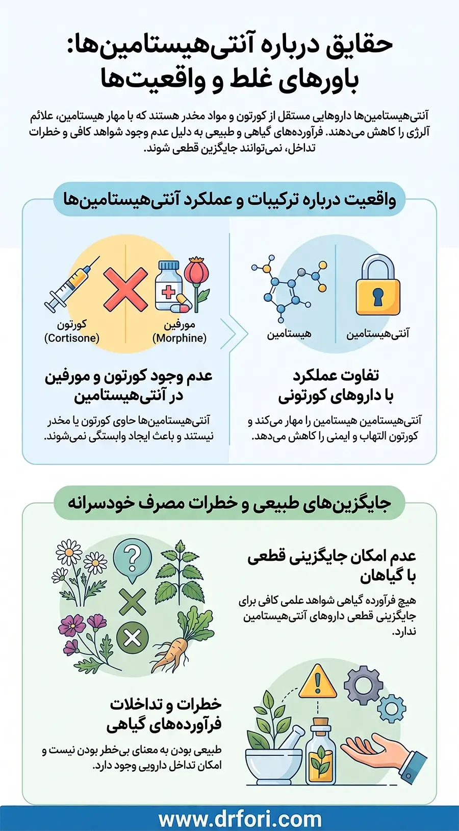 ترکیبات و عملکرد آنتی هیستامین